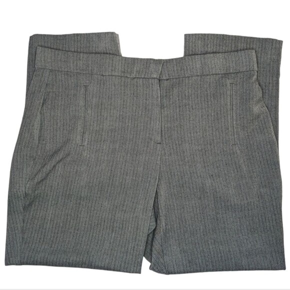 Women's David Dart Gray Herringbone Cropped Straight Legs Pants, Size 12 - Picture 2 of 6